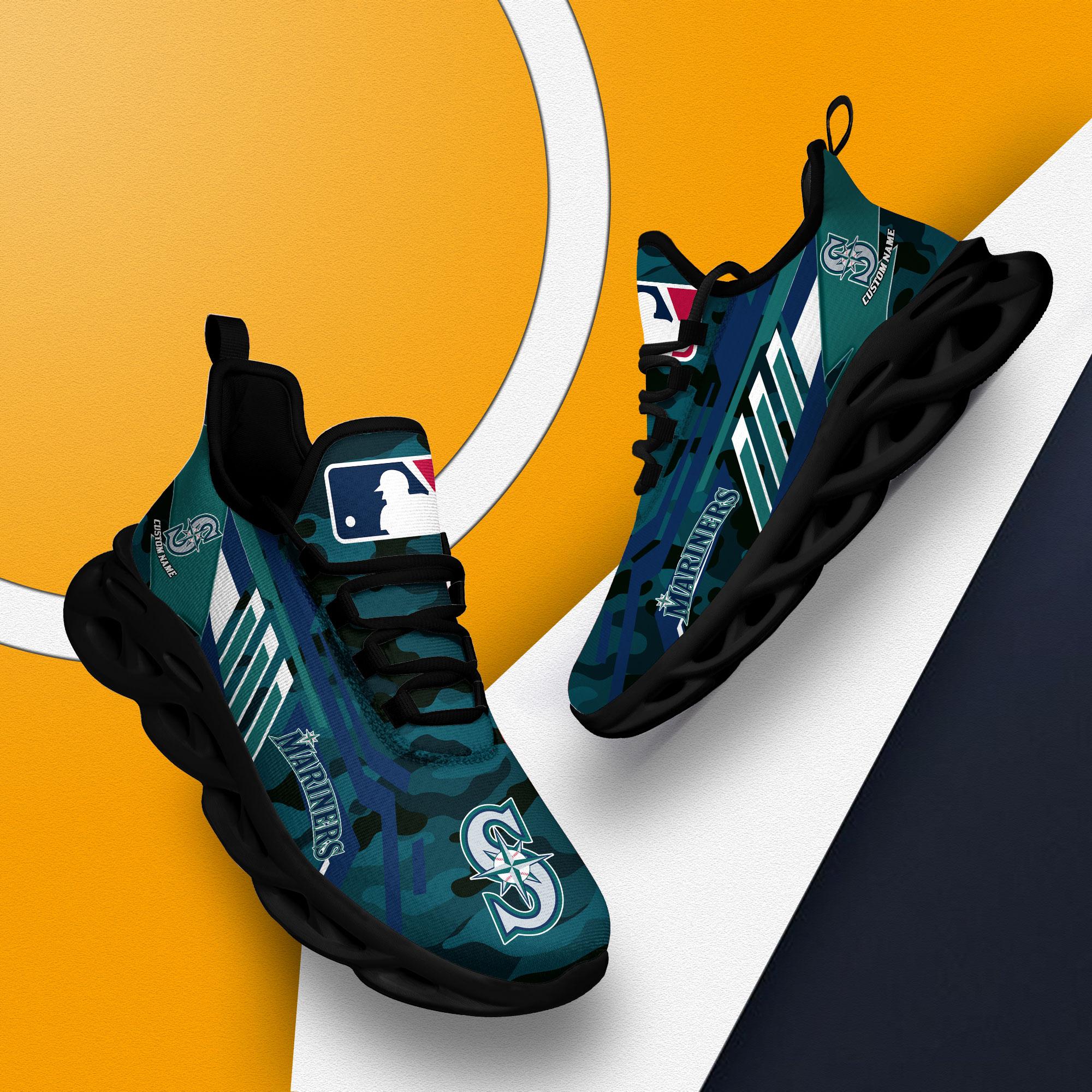 Ideafootwear Seattle Mariners Max Soul Shoes Sneakers For Men And Women