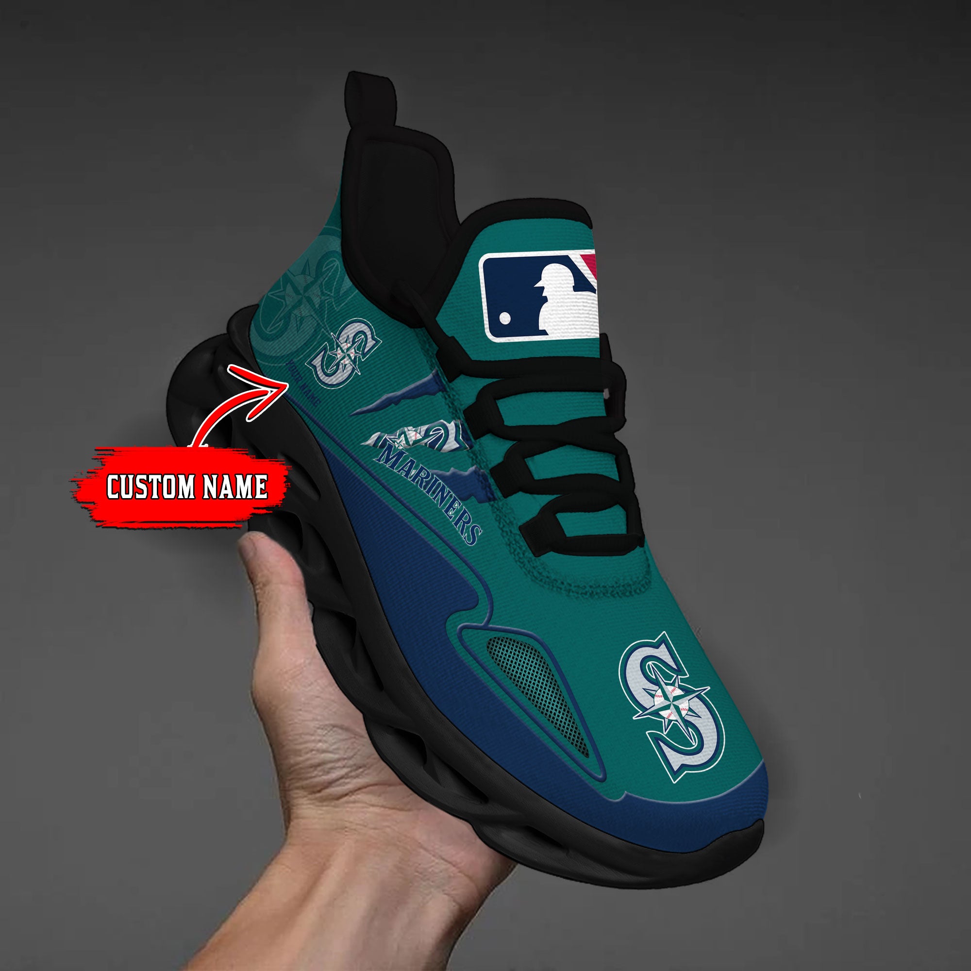 Ideafootwear Seattle Mariners Max Soul Shoes Sneakers For Men And Women