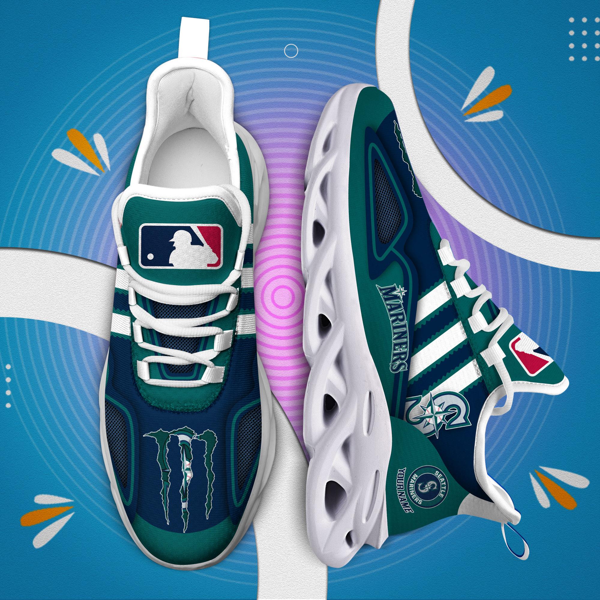 Ideafootwear Seattle Mariners Max Soul Shoes Sneakers For Men And Women
