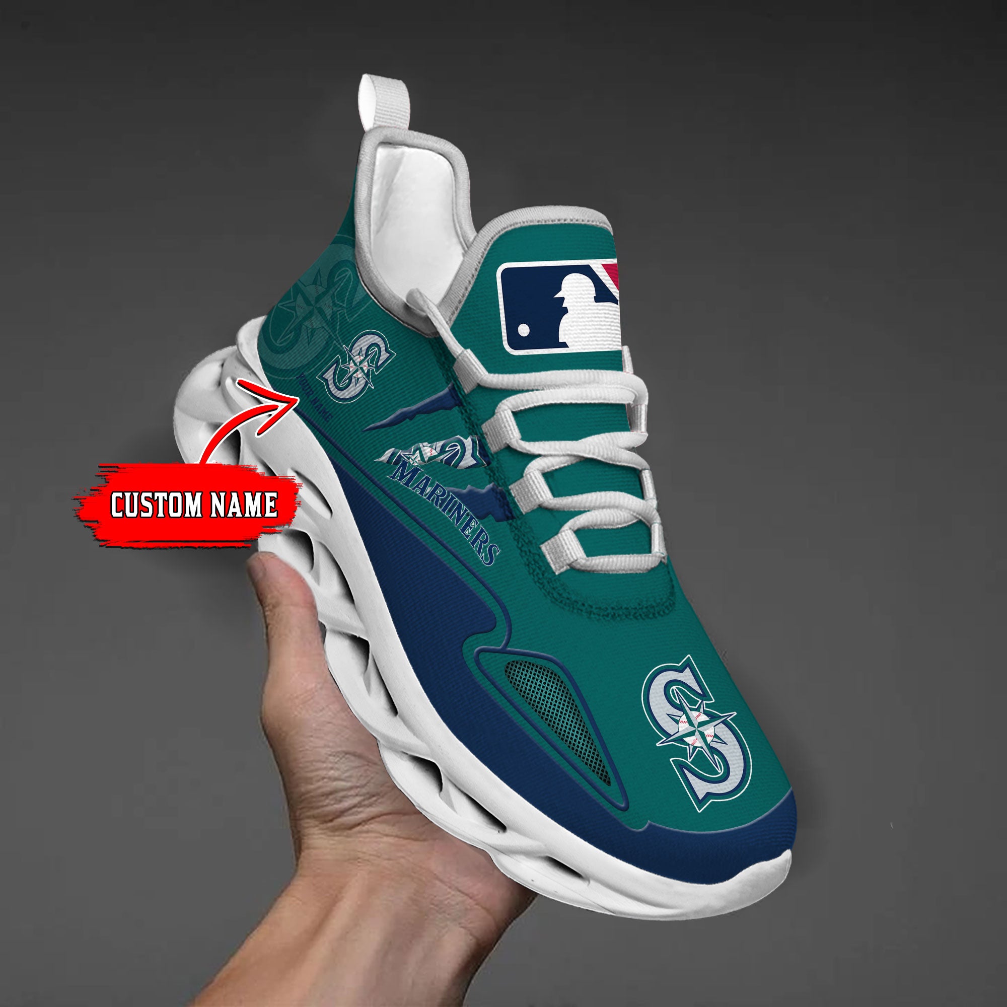 Ideafootwear Seattle Mariners Max Soul Shoes Sneakers For Men And Women