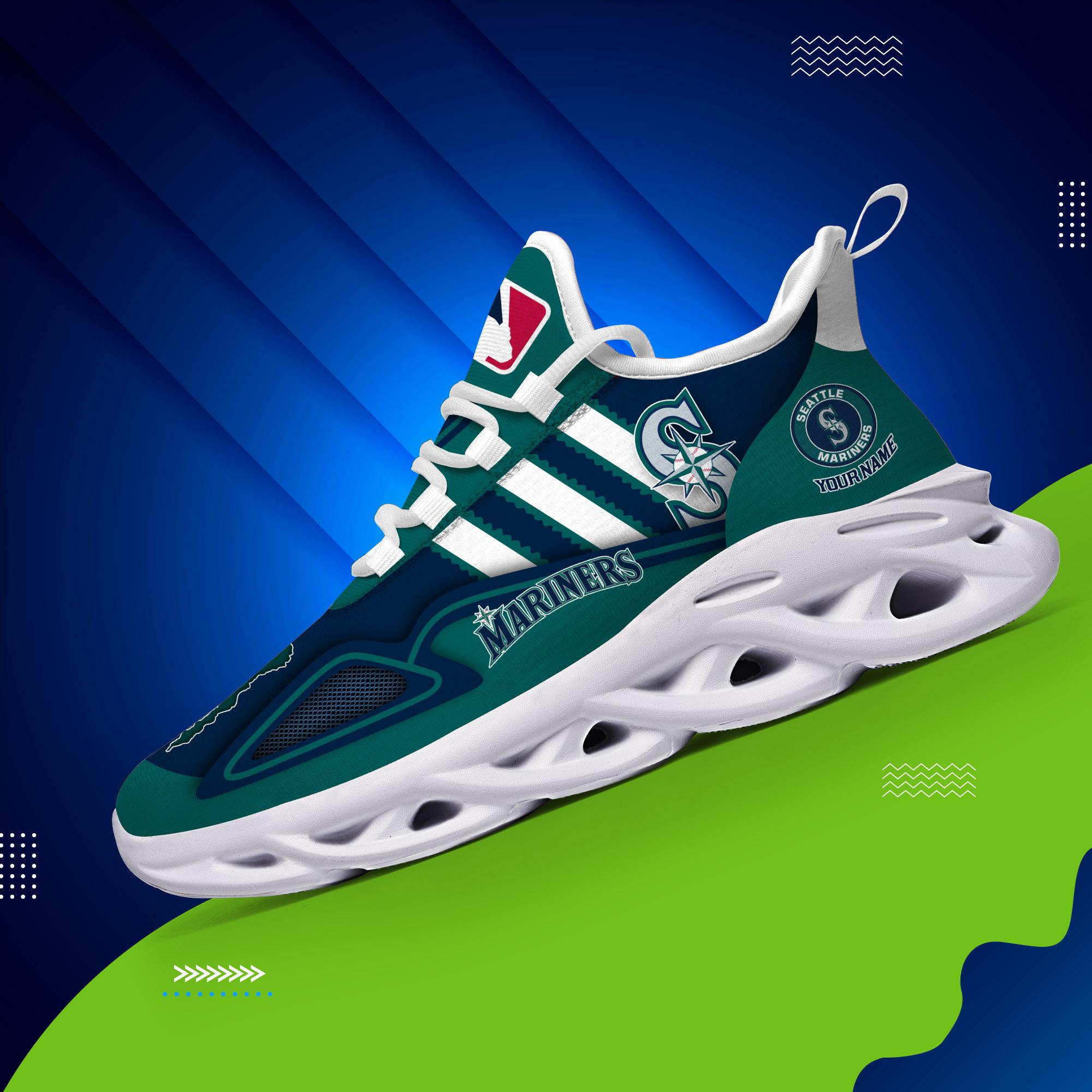 Ideafootwear Seattle Mariners Max Soul Shoes Sneakers For Men And Women