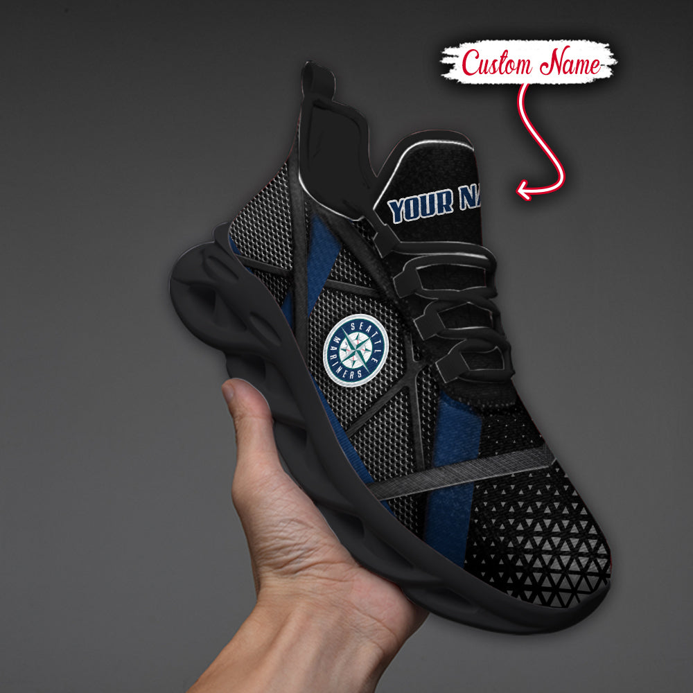 Ideafootwear Seattle Mariners MLB Max Soul Shoes Sneakers For Men And Women