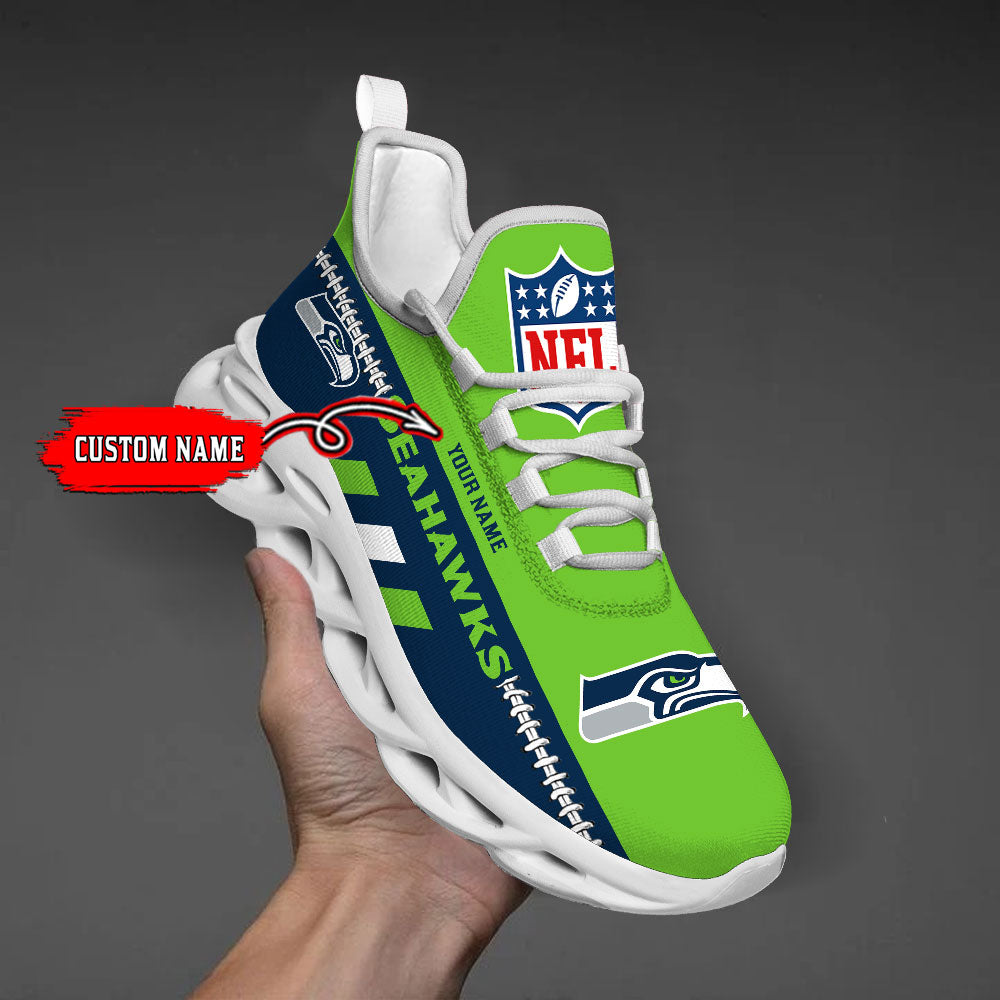 Ideafootwear Seattle Seahawks Max Soul Shoes Sneakers For Men And Women