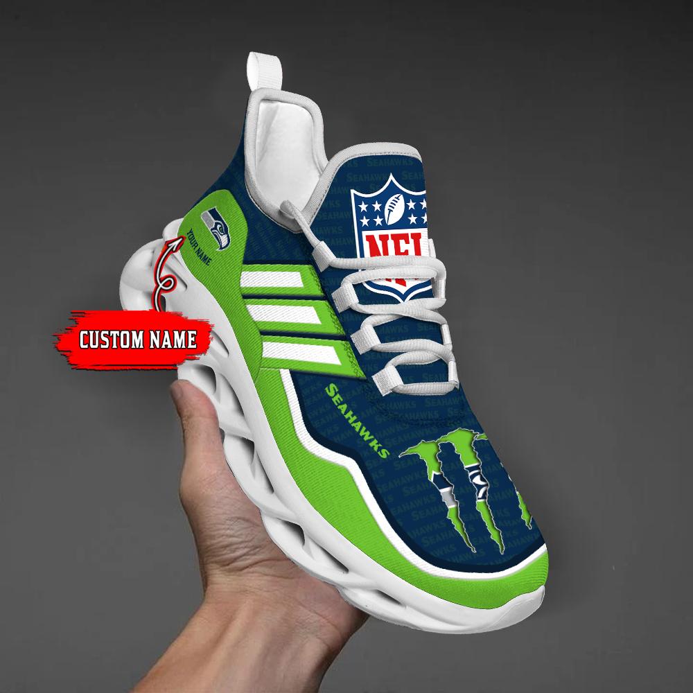 Ideafootwear Seattle Seahawks Max Soul Shoes Sneakers For Men And Women