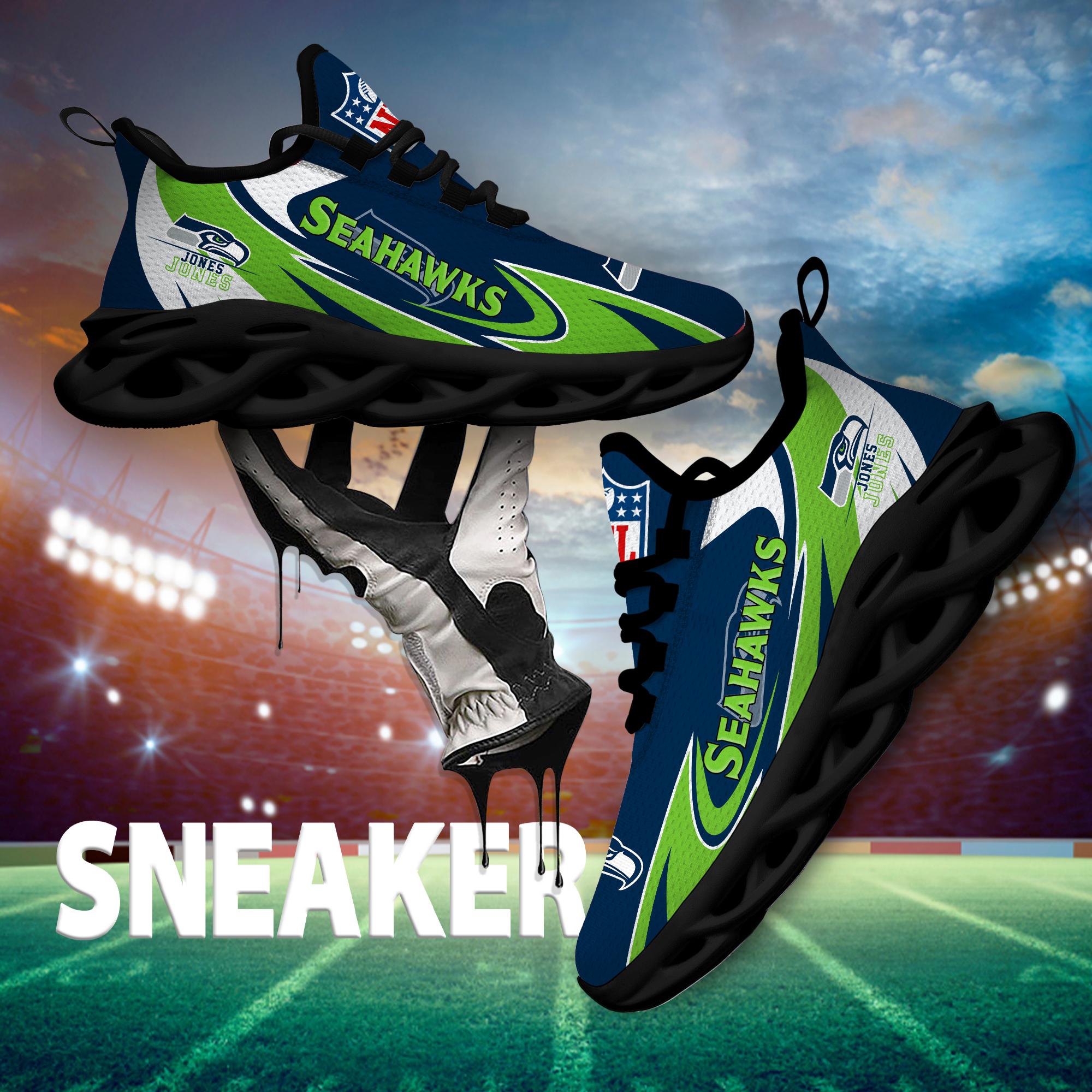 Ideafootwear Seattle Seahawks Max Soul Shoes Sneakers For Men And Women