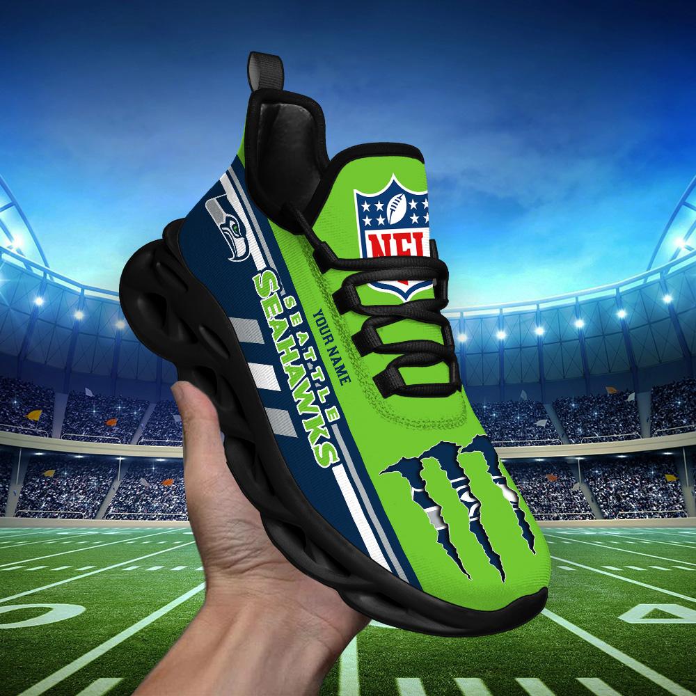 Ideafootwear Seattle Seahawks Max Soul Shoes Sneakers For Men And Women