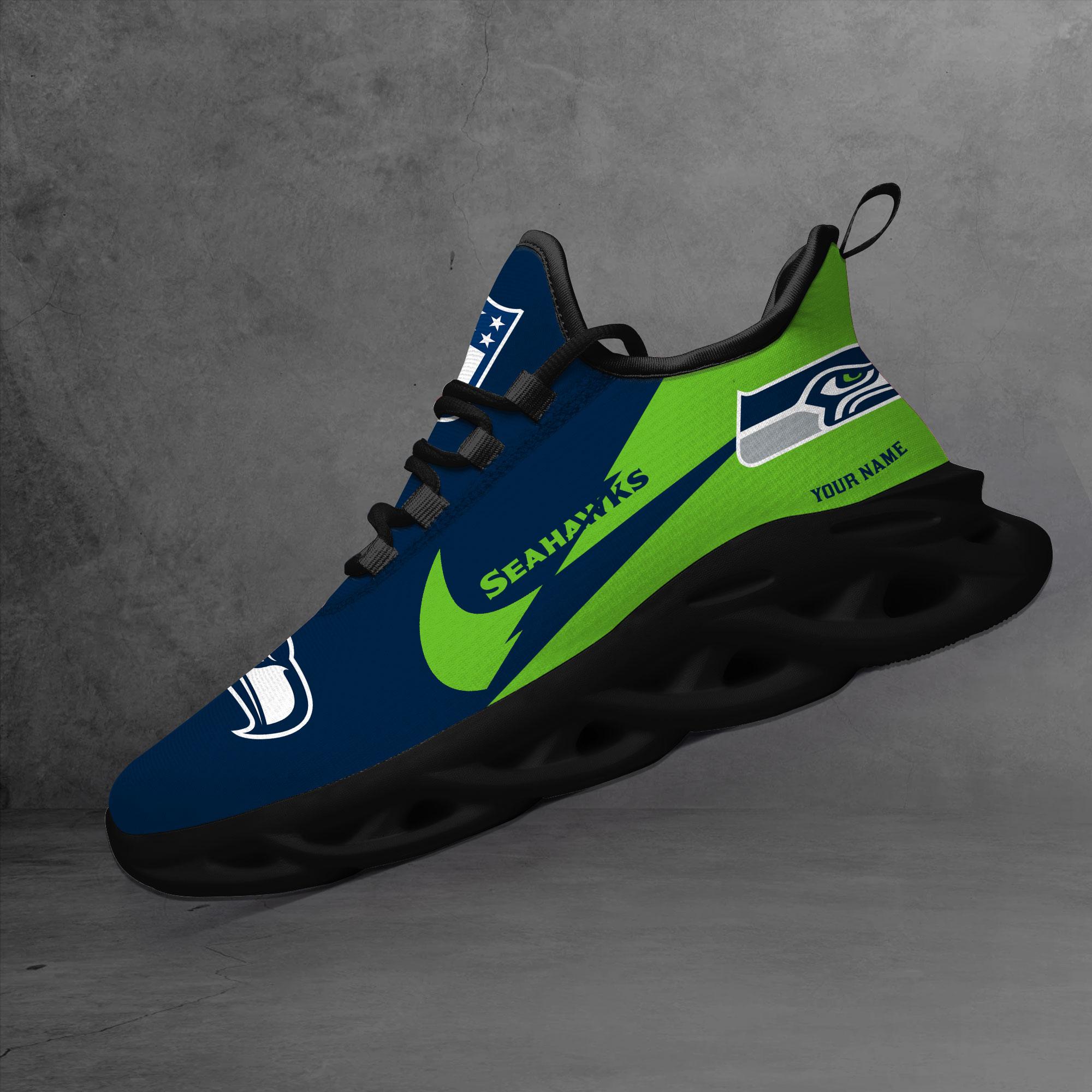 Ideafootwear Seattle Seahawks Max Soul Shoes Sneakers For Men And Women