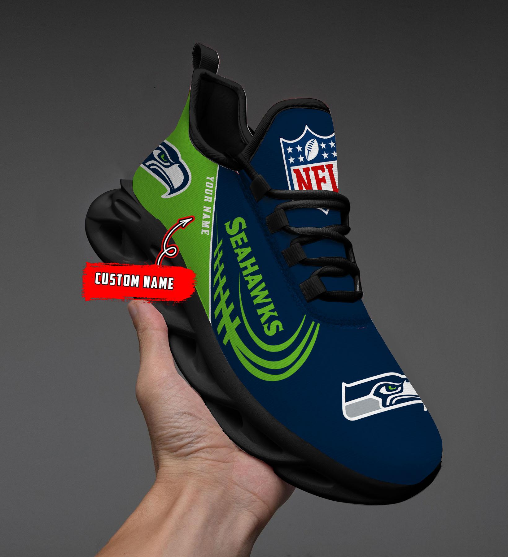 Ideafootwear Seattle Seahawks Max Soul Shoes Sneakers For Men And Women