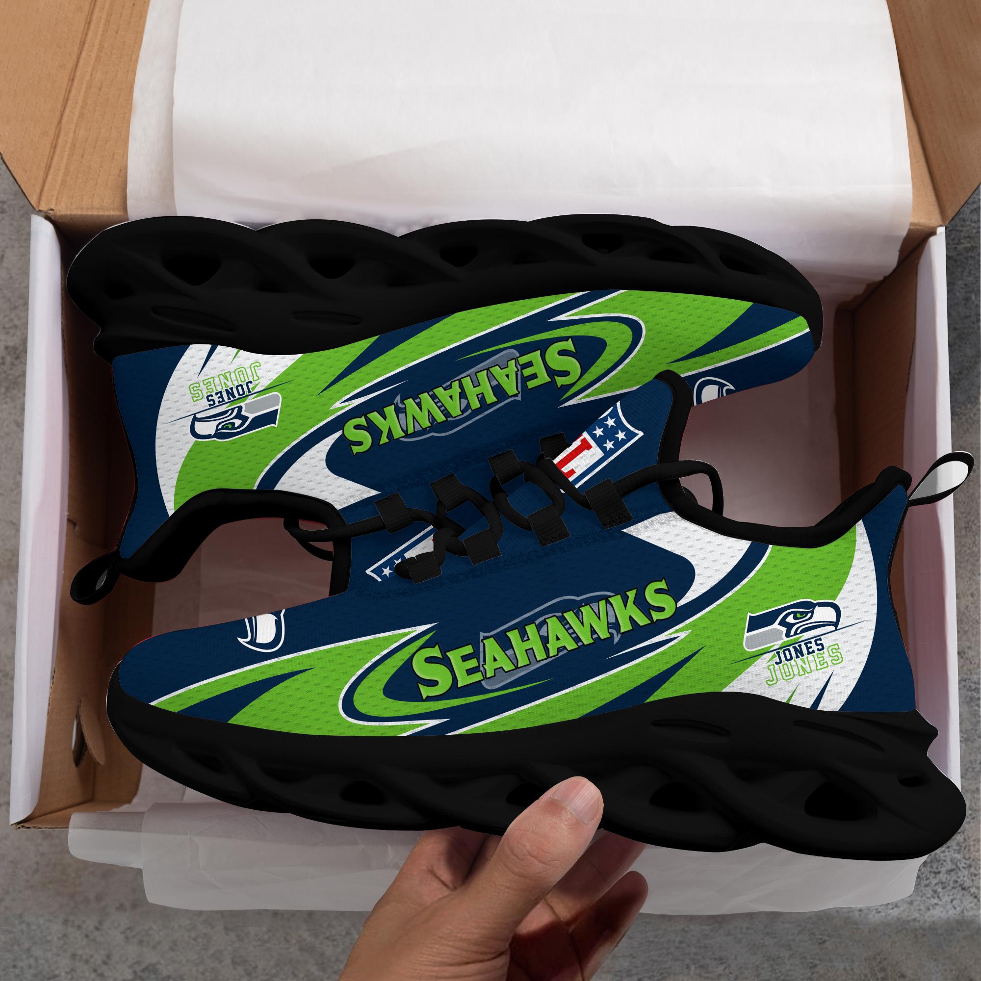 Ideafootwear Seattle Seahawks Max Soul Shoes Sneakers For Men And Women