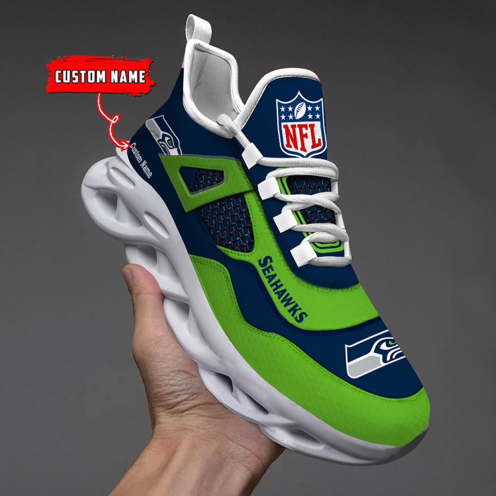 Ideafootwear Seattle Seahawks Max Soul Shoes Sneakers For Men And Women