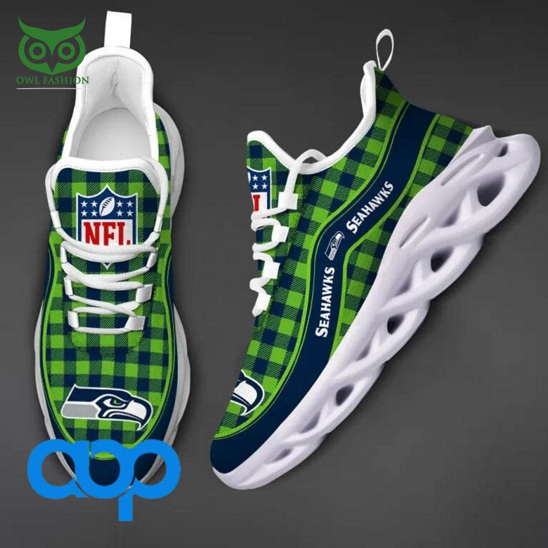Ideafootwear Seattle Seahawks Max Soul Shoes Sneakers For Men And Women