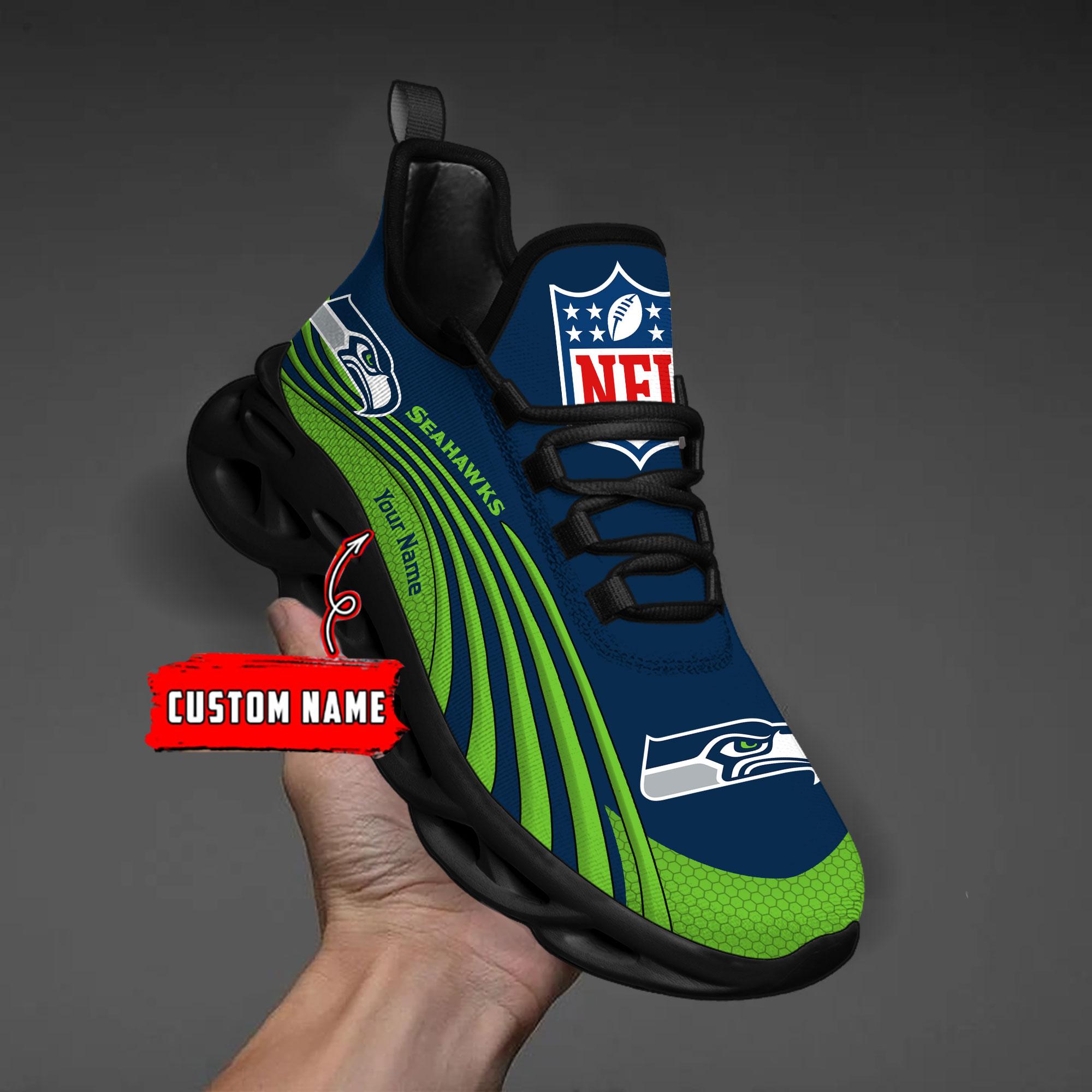 Ideafootwear Seattle Seahawks Max Soul Shoes Sneakers For Men And Women