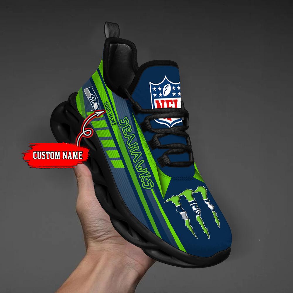 Ideafootwear Seattle Seahawks Max Soul Shoes Sneakers For Men And Women