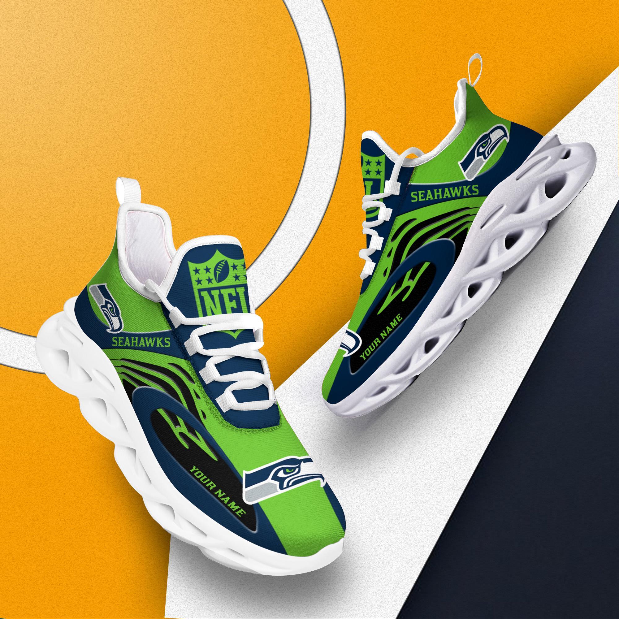 Ideafootwear Seattle Seahawks Max Soul Shoes Sneakers For Men And Women