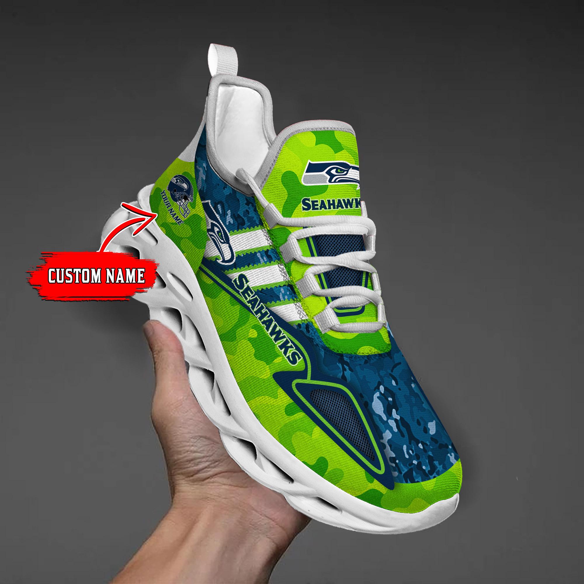 Ideafootwear Seattle Seahawks Max Soul Shoes Sneakers For Men And Women
