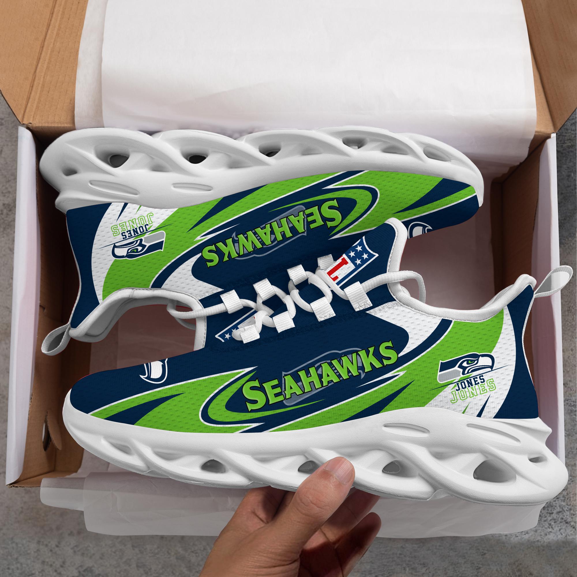 Ideafootwear Seattle Seahawks Max Soul Shoes Sneakers For Men And Women