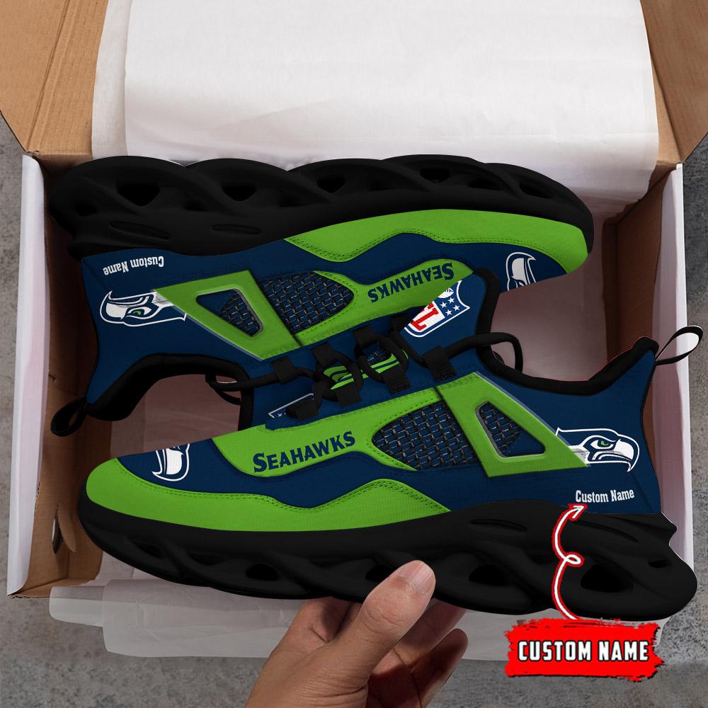 Ideafootwear Seattle Seahawks Max Soul Shoes Sneakers For Men And Women