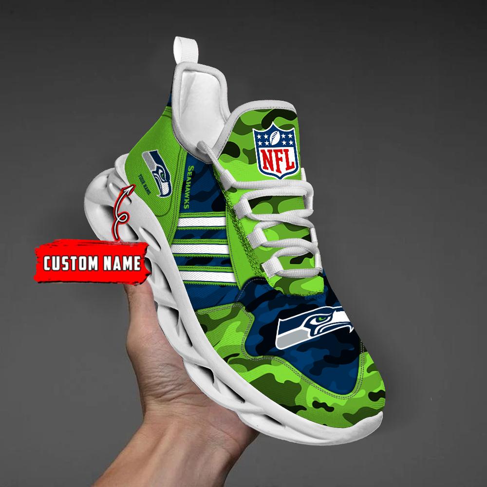 Ideafootwear Seattle Seahawks Max Soul Shoes Sneakers For Men And Women