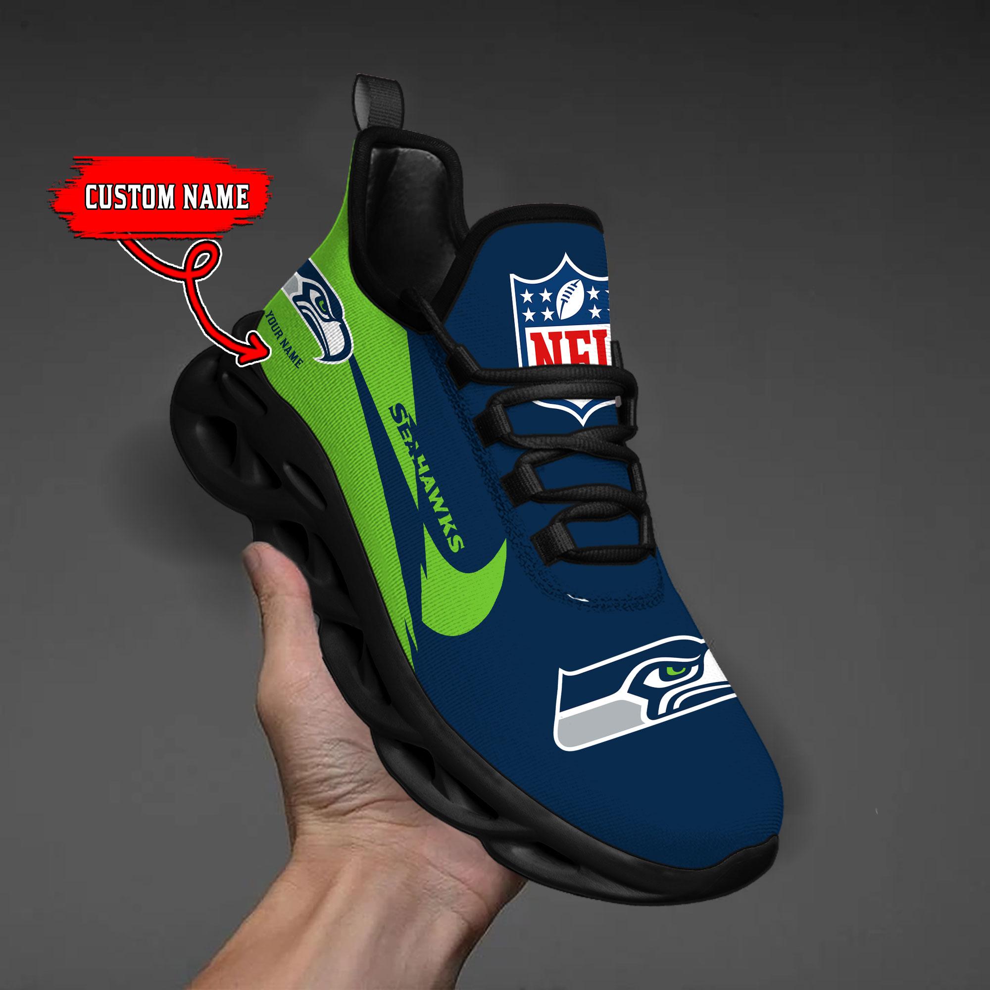 Ideafootwear Seattle Seahawks Max Soul Shoes Sneakers For Men And Women
