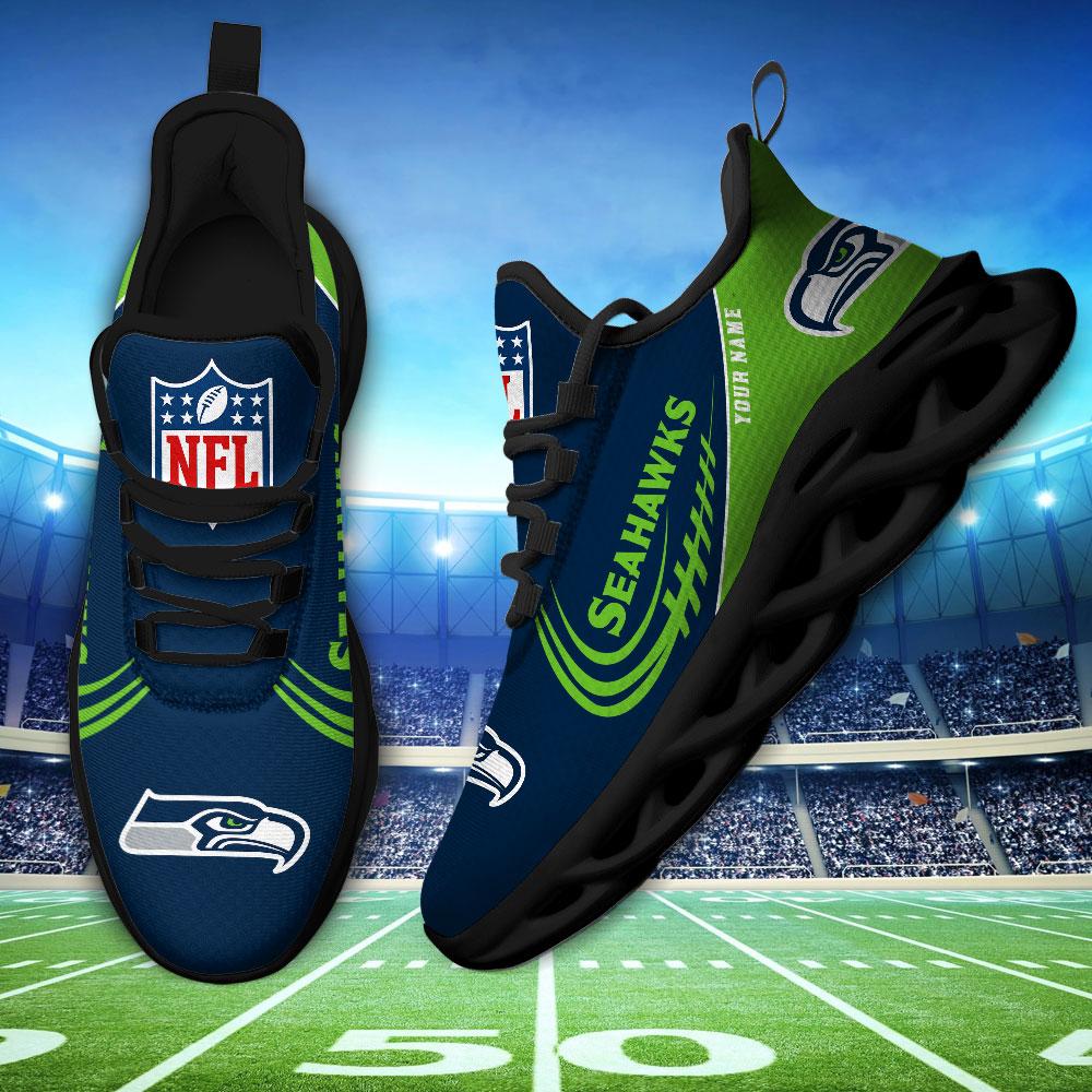 Ideafootwear Seattle Seahawks Max Soul Shoes Sneakers For Men And Women