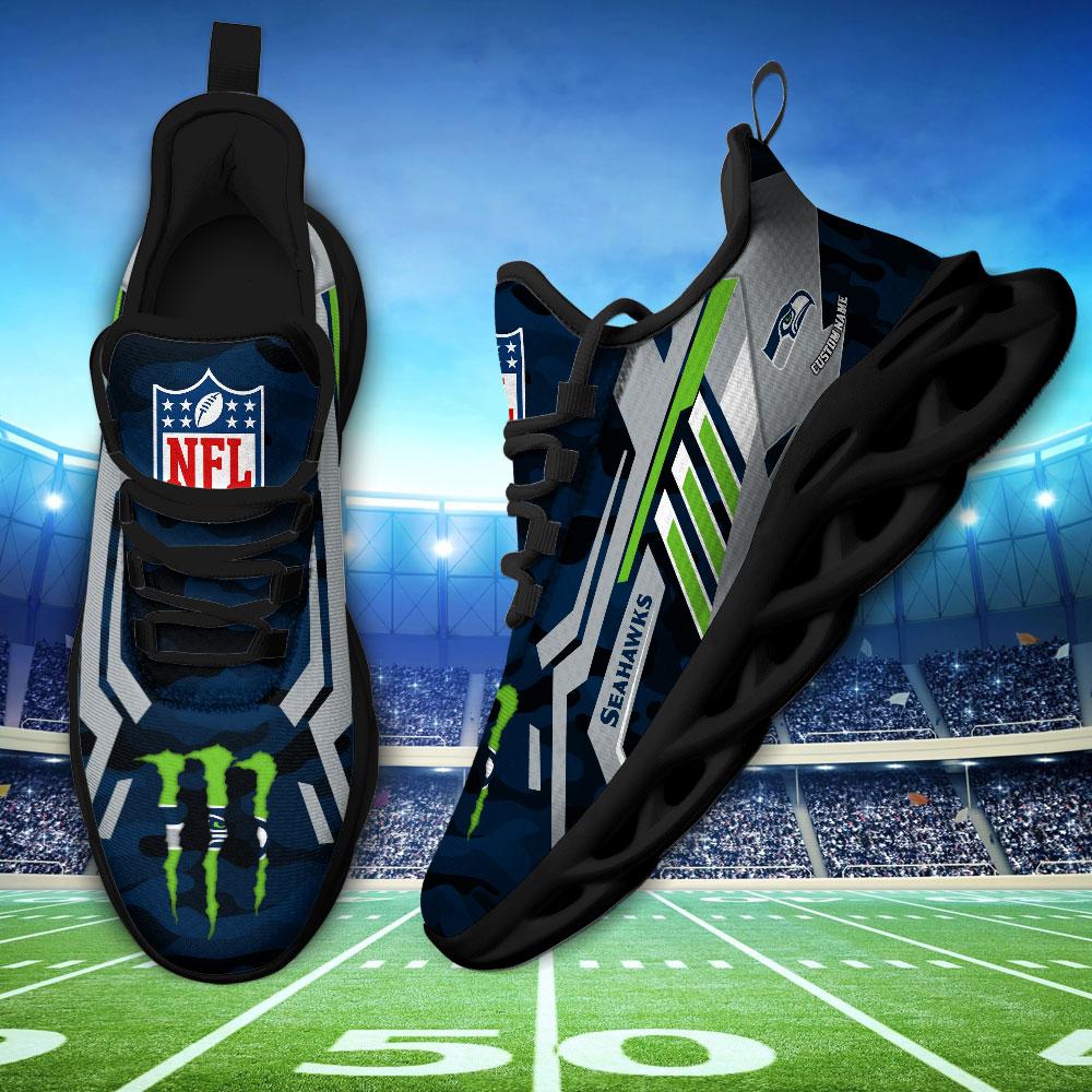 Ideafootwear Seattle Seahawks Max Soul Shoes Sneakers For Men And Women