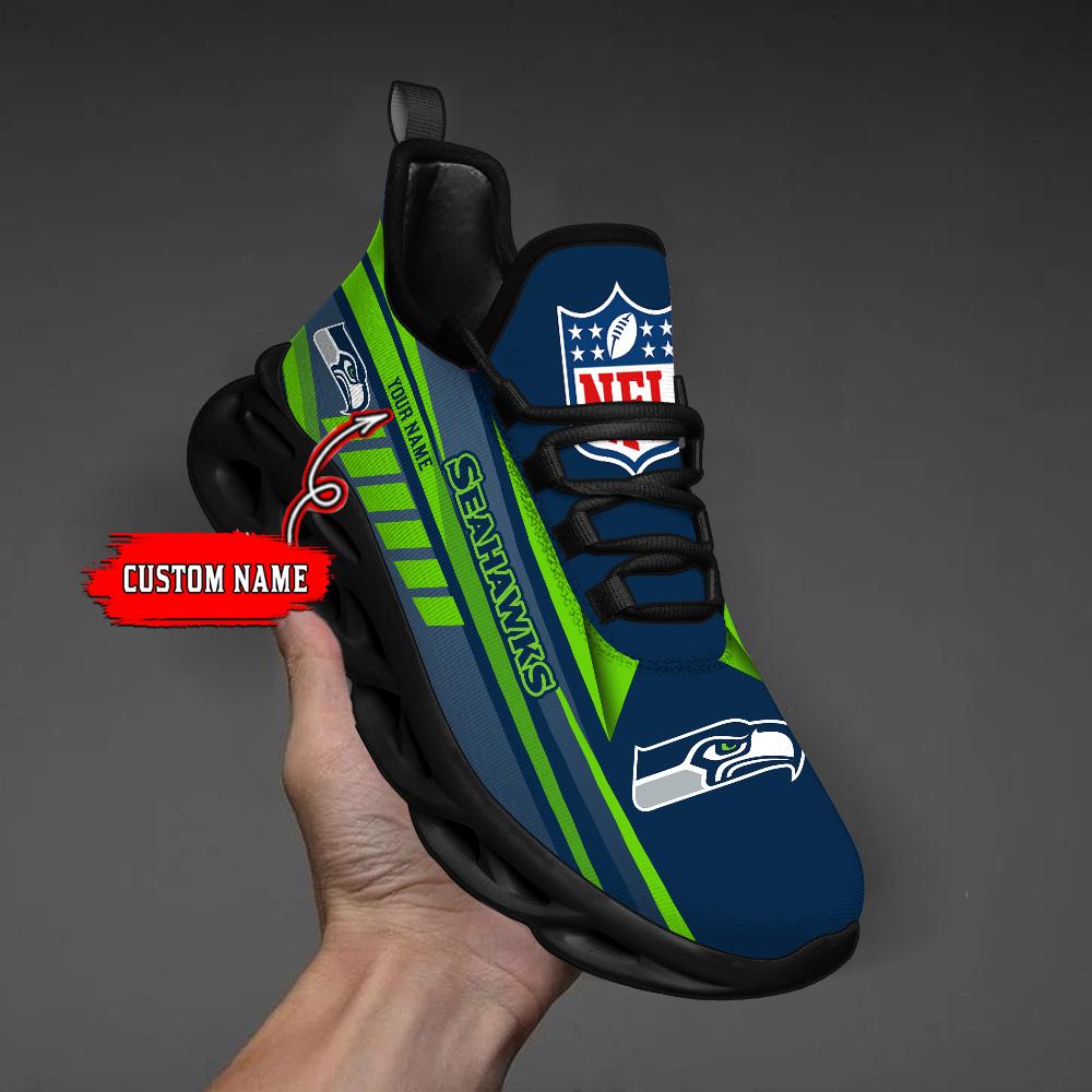 Ideafootwear Seattle Seahawks Max Soul Shoes Sneakers For Men And Women