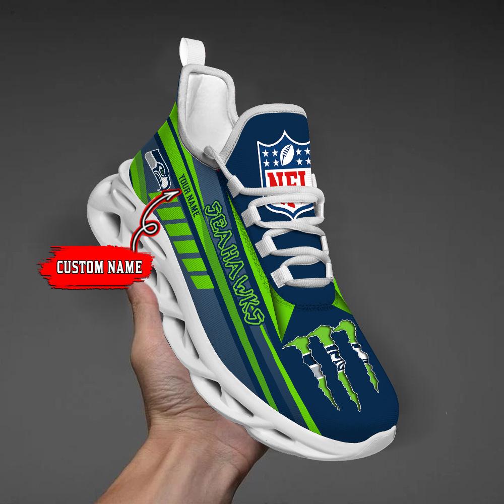 Ideafootwear Seattle Seahawks Max Soul Shoes Sneakers For Men And Women