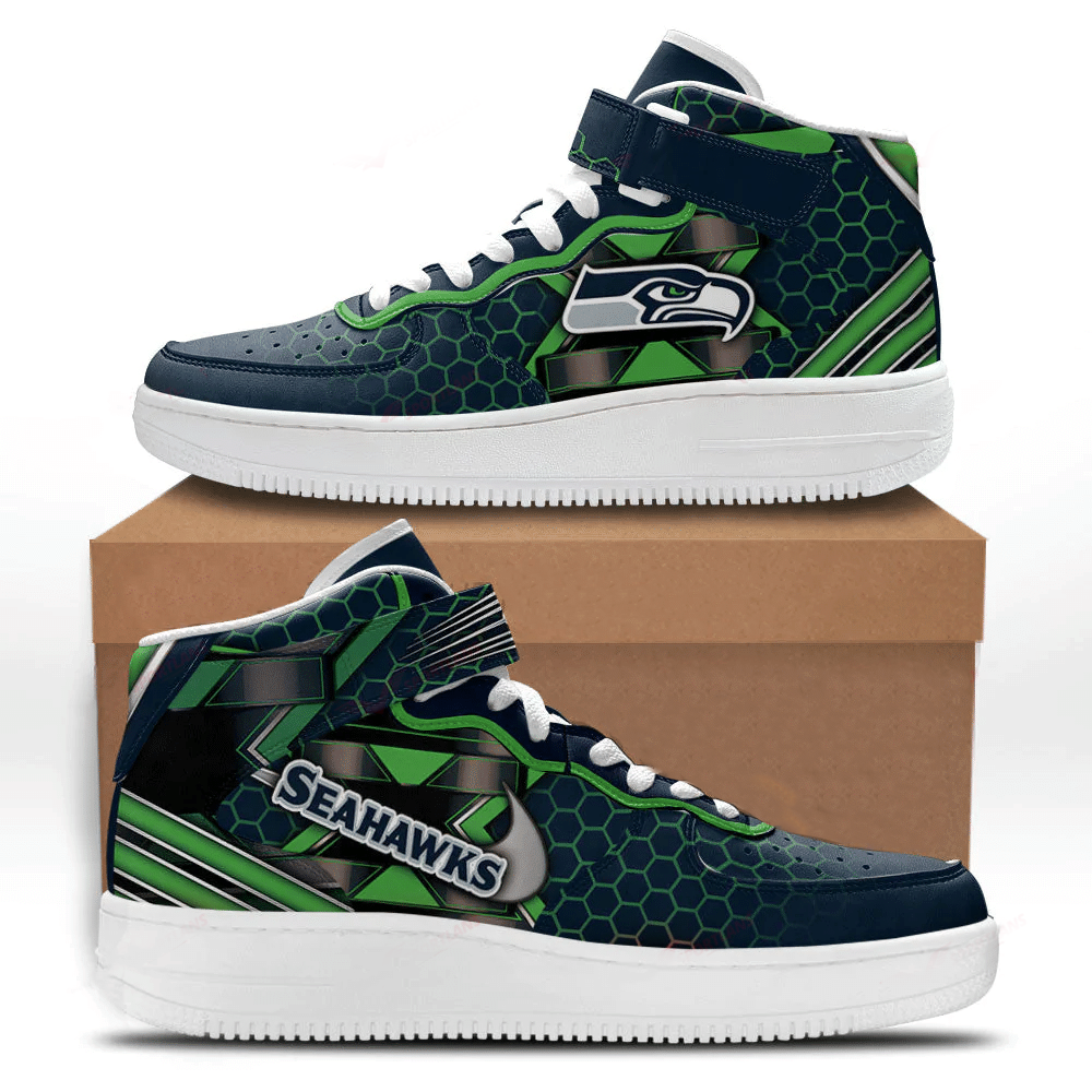 Ideafootwear Seattle Seahawks NFL Air Low-Top Sneakers Shoes For Men And Women