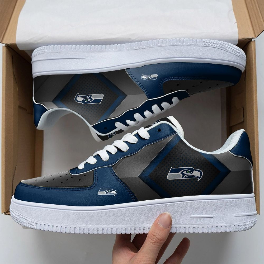 Ideafootwear Seattle Seahawks NFL Air Low-Top Sneakers Shoes For Men And Women