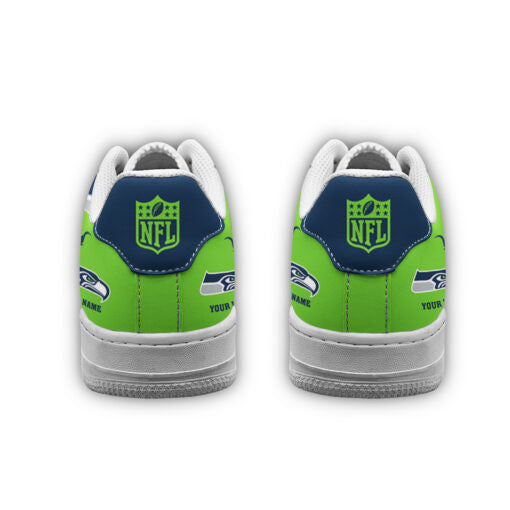 Ideafootwear Seattle Seahawks NFL Air Low-Top Sneakers Shoes For Men And Women
