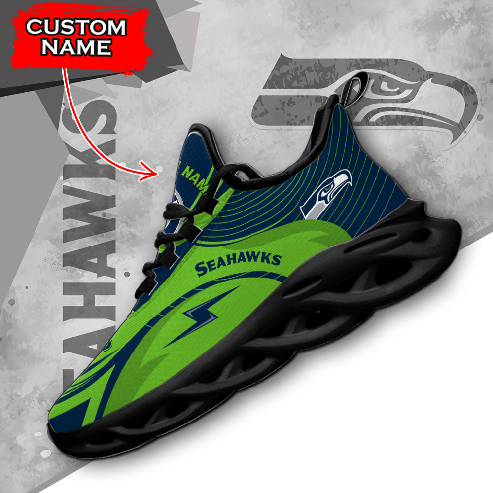 Ideafootwear Seattle Seahawks NFL Max Soul Shoes Sneakers For Men And Women