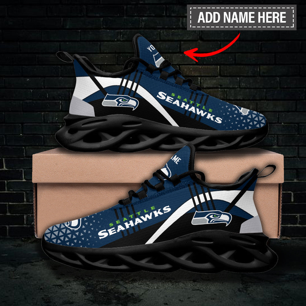 Ideafootwear Seattle Seahawks NFL Max Soul Shoes Sneakers For Men And Women
