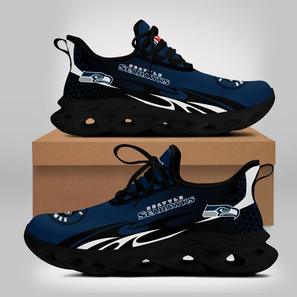 Ideafootwear Seattle Seahawks NFL Max Soul Shoes Sneakers For Men And Women