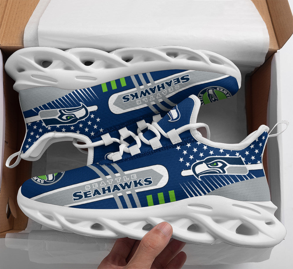 Ideafootwear Seattle Seahawks NFL Max Soul Shoes Sneakers For Men And Women
