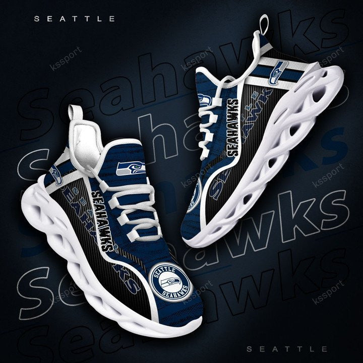 Ideafootwear Seattle Seahawks NFL Max Soul Shoes Sneakers For Men And Women