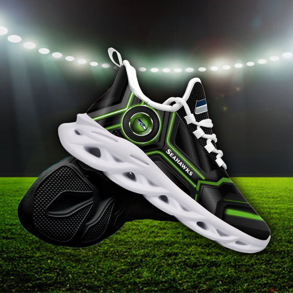 Ideafootwear Seattle Seahawks NFL Max Soul Shoes Sneakers For Men And Women