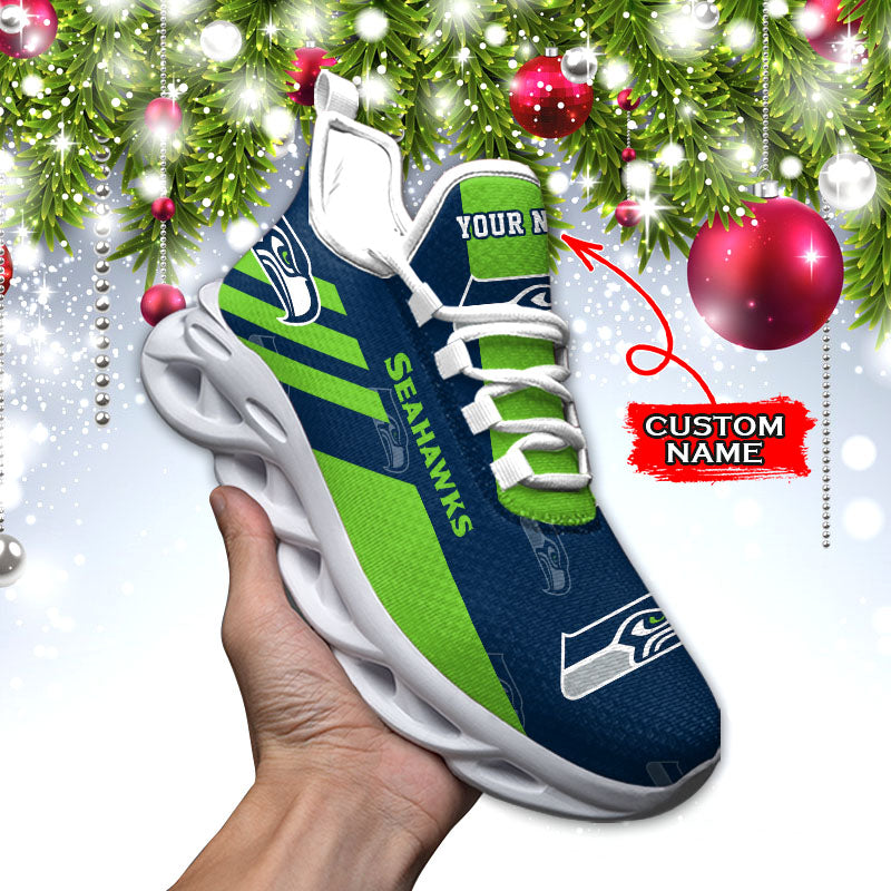 Ideafootwear Seattle Seahawks NFL Max Soul Shoes Sneakers For Men And Women
