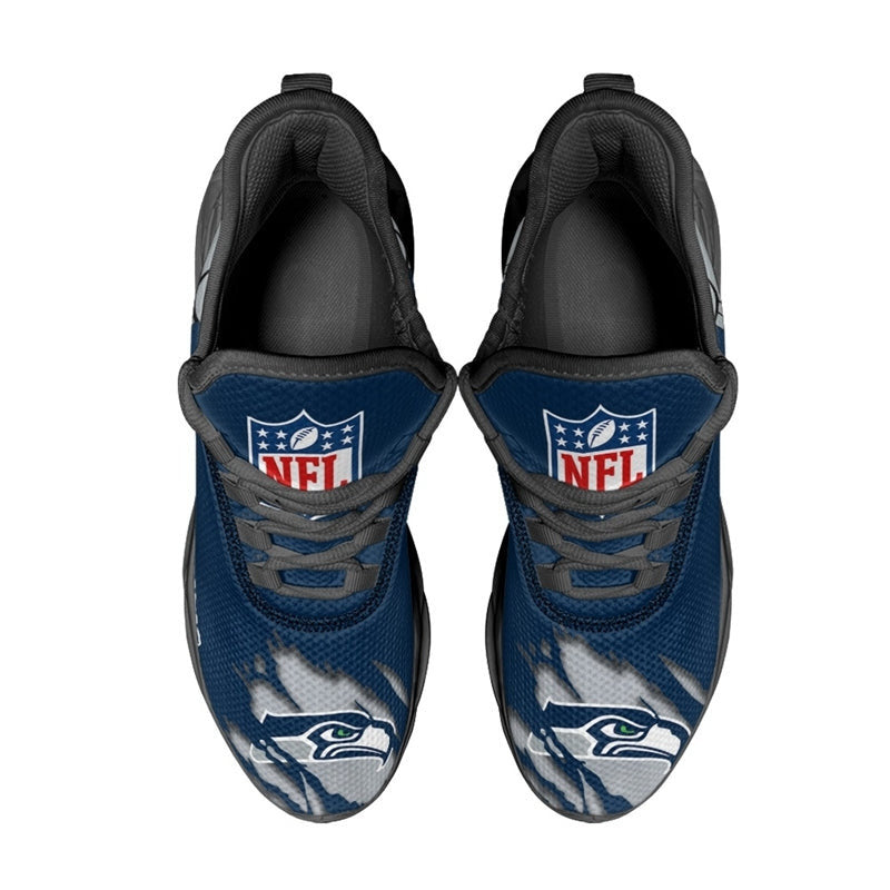 Ideafootwear Seattle Seahawks NFL Max Soul Shoes Sneakers For Men And Women