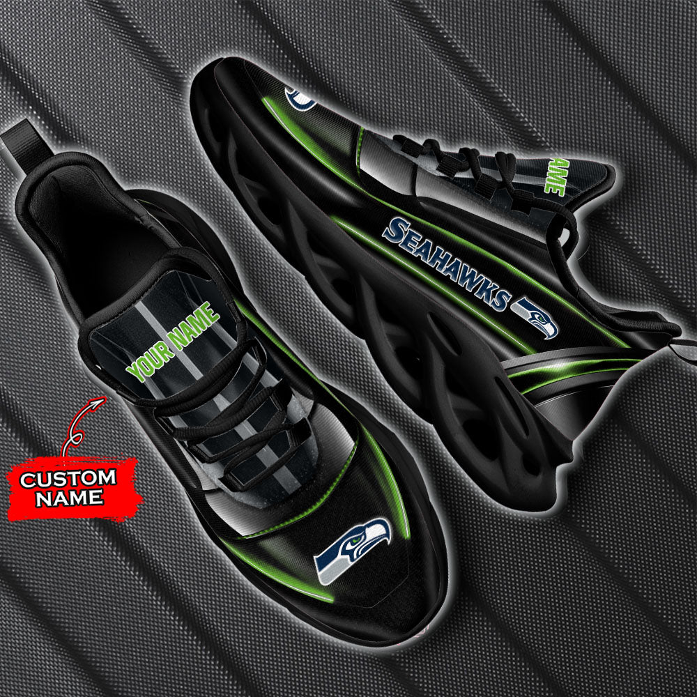 Ideafootwear Seattle Seahawks NFL Max Soul Shoes Sneakers For Men And Women