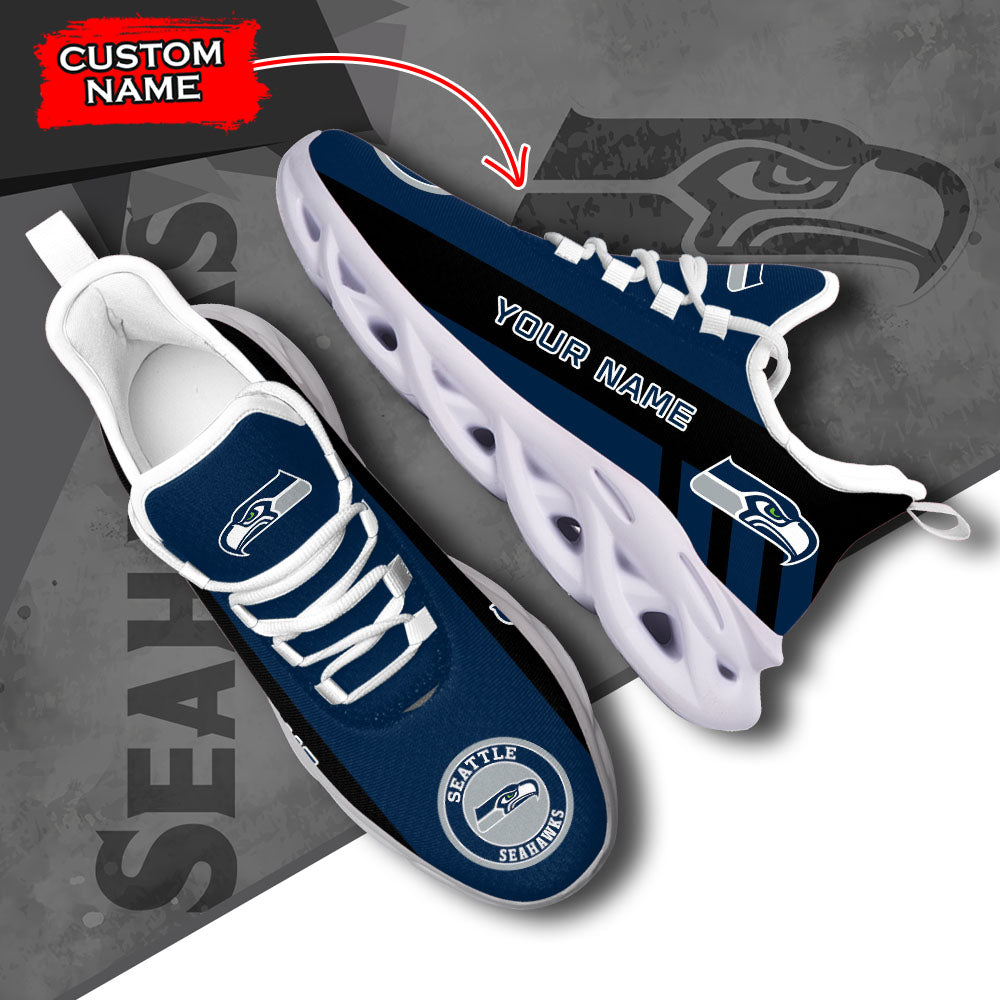 Ideafootwear Seattle Seahawks NFL Max Soul Shoes Sneakers For Men And Women