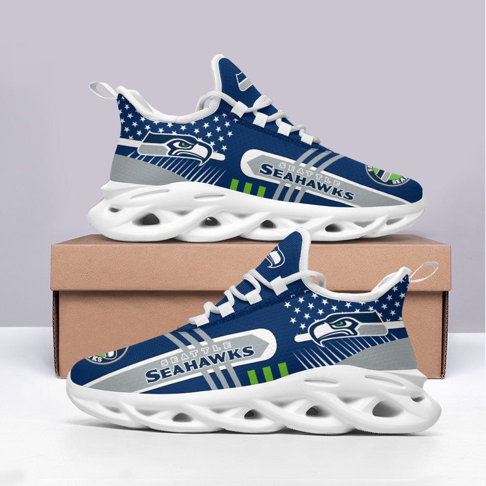 Ideafootwear Seattle Seahawks NFL Max Soul Shoes Sneakers For Men And Women