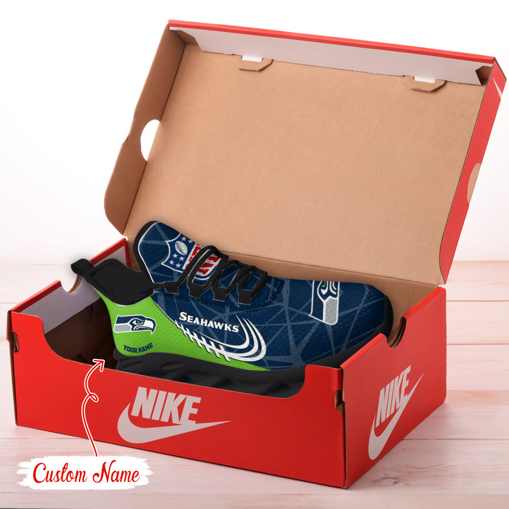 Ideafootwear Seattle Seahawks NFL Max Soul Shoes Sneakers For Men And Women