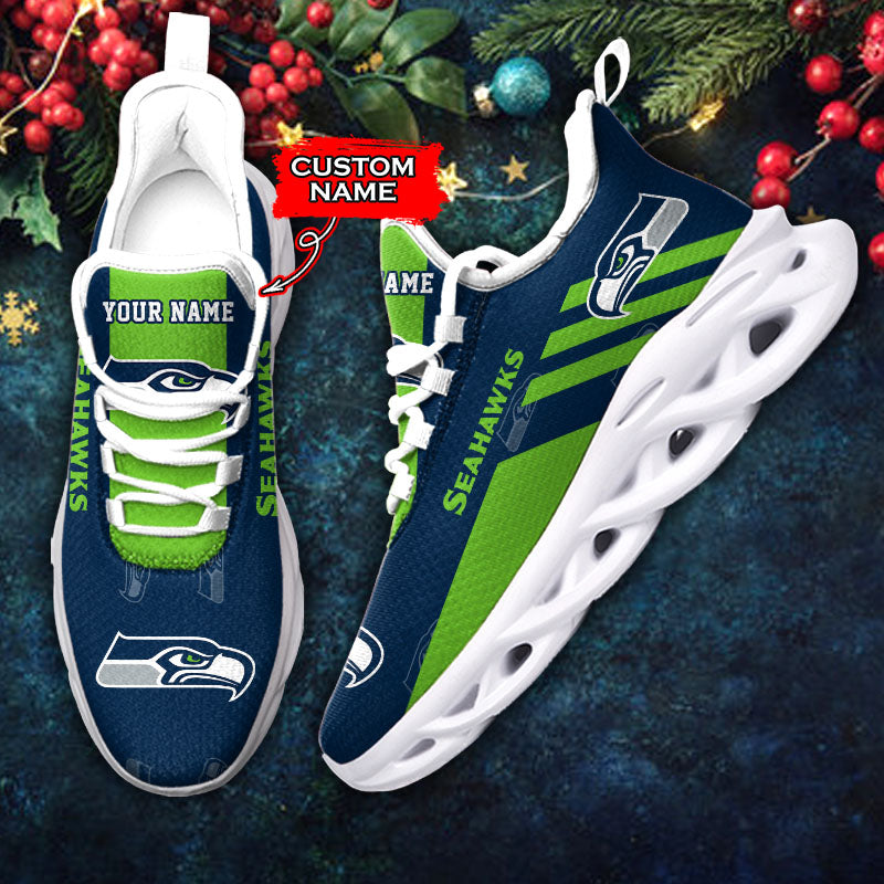 Ideafootwear Seattle Seahawks NFL Max Soul Shoes Sneakers For Men And Women