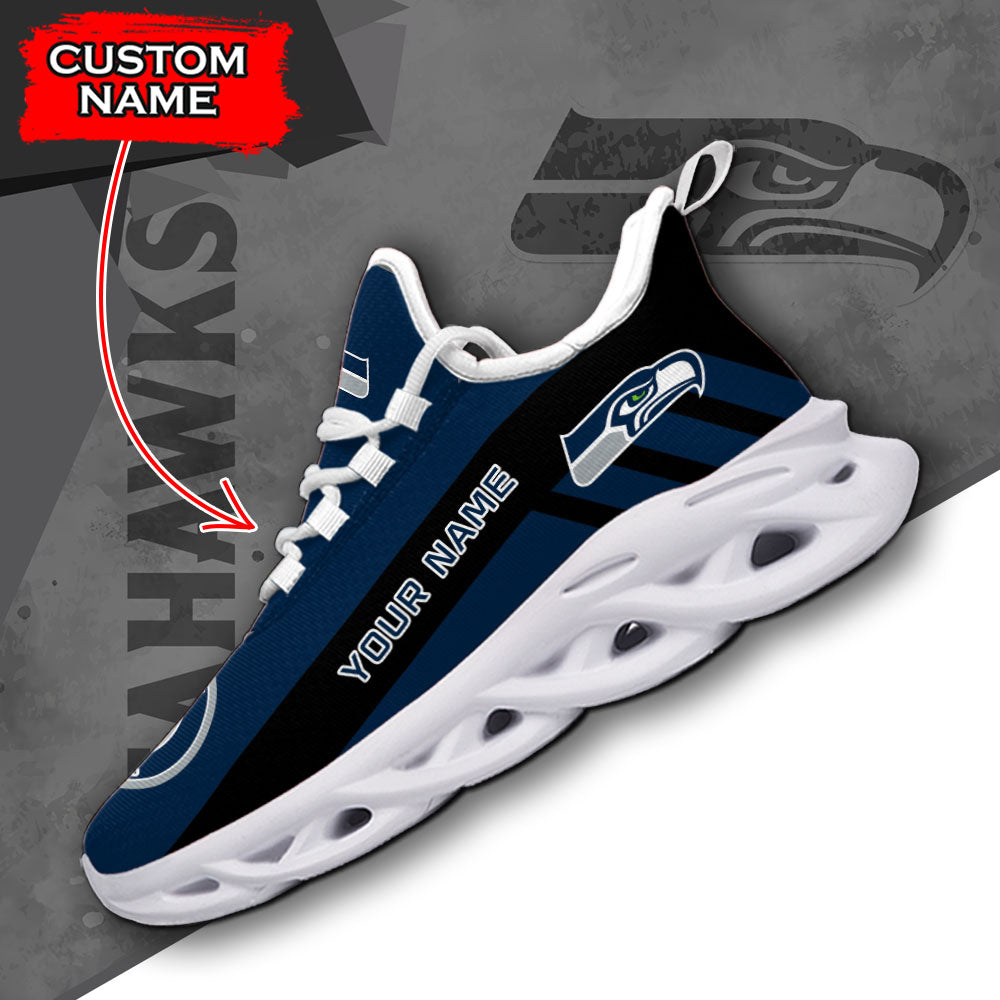 Ideafootwear Seattle Seahawks NFL Max Soul Shoes Sneakers For Men And Women