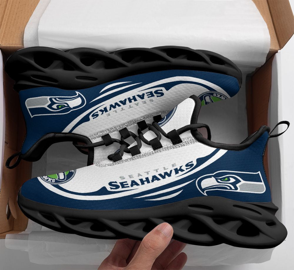 Ideafootwear Seattle Seahawks NFL Max Soul Shoes Sneakers For Men And Women