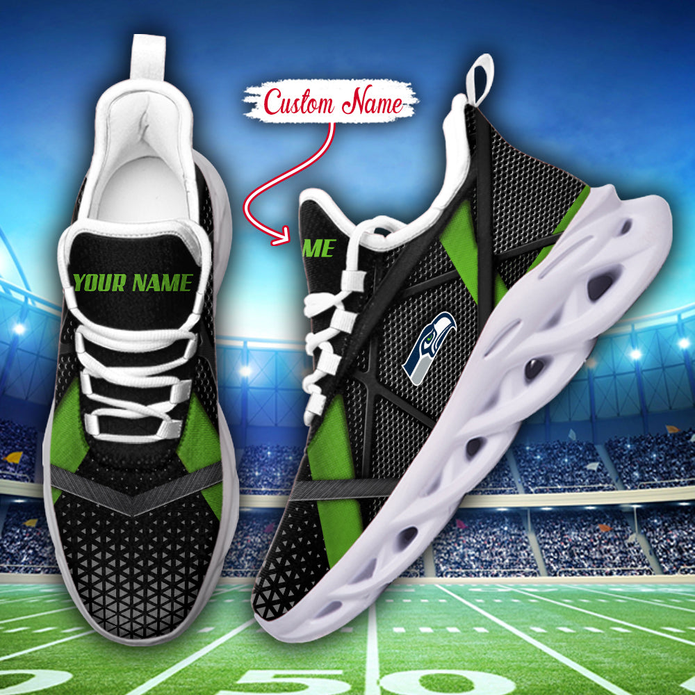 Ideafootwear Seattle Seahawks NFL Max Soul Shoes Sneakers For Men And Women