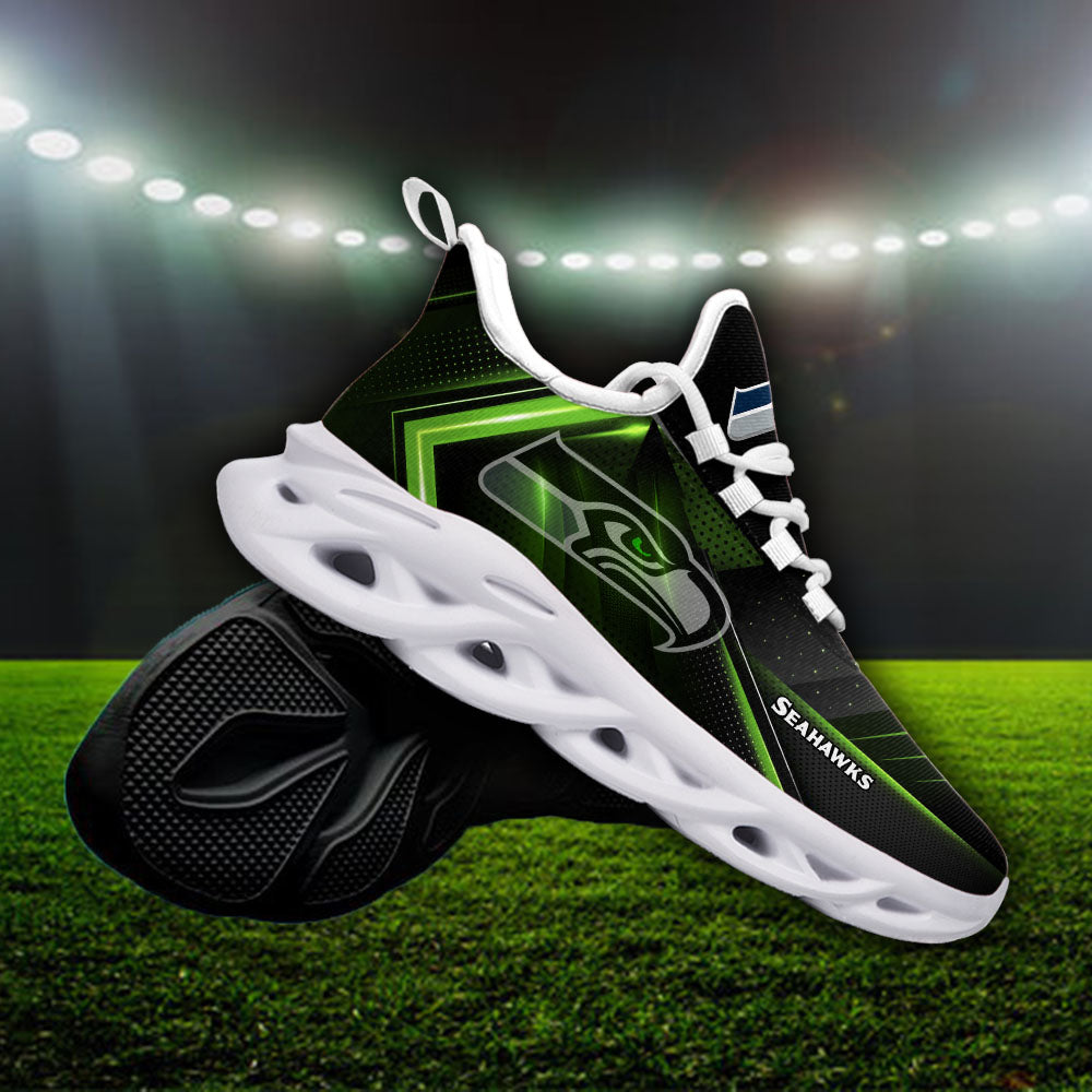 Ideafootwear Seattle Seahawks NFL Max Soul Shoes Sneakers For Men And Women