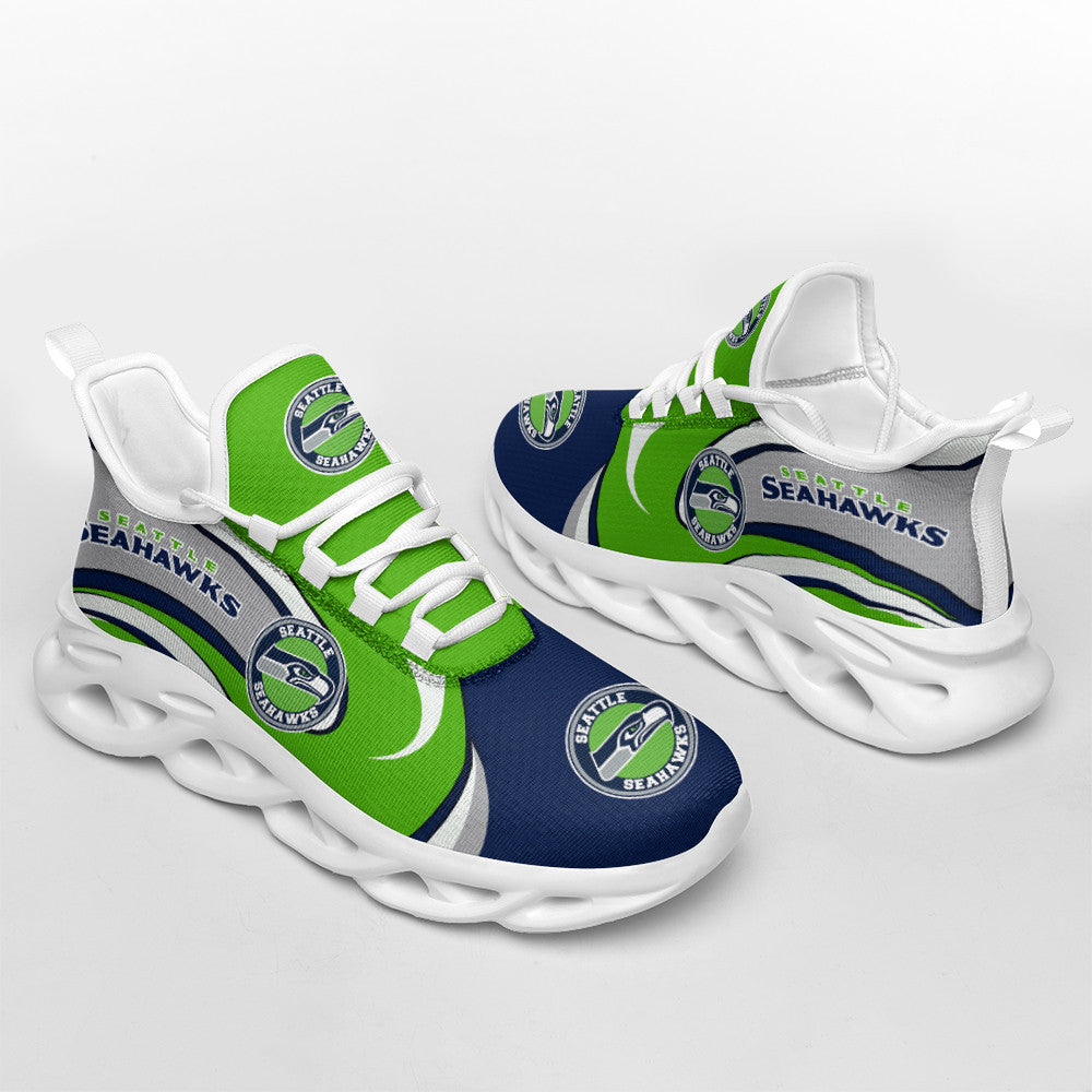 Ideafootwear Seattle Seahawks NFL Max Soul Shoes Sneakers For Men And Women