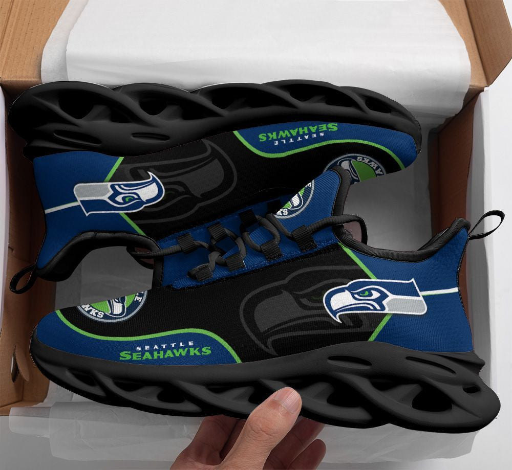 Ideafootwear Seattle Seahawks NFL Max Soul Shoes Sneakers For Men And Women