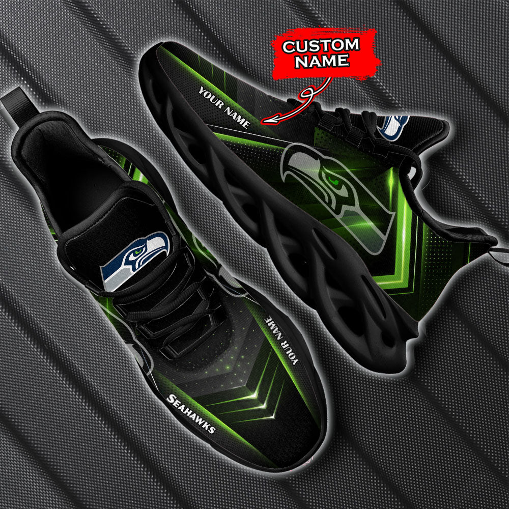 Ideafootwear Seattle Seahawks NFL Max Soul Shoes Sneakers For Men And Women